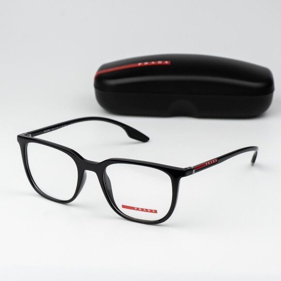 Prada Linea Rossa Women Eyeglasses Black Square Men PS01OV 1AB1O1 BRAND NEW main image 8